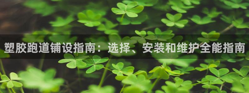 谈球吧出款：塑胶跑道铺设指南：选择、安装和维护全能指南