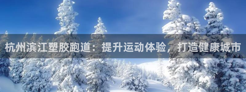 谈球吧平台：杭州滨江塑胶跑道：提升运动体验，打造健康城市