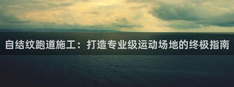 谈球吧怎么样：自结纹跑道施工：打造专业级运动场地的终极指南