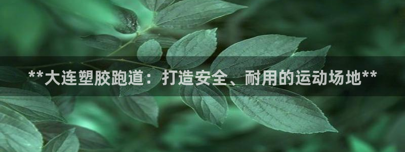 谈球吧是黑台子吗还是白台：**大连塑胶跑道：打造安全、耐用的运动场地**