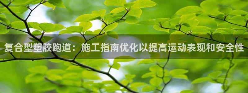 谈球吧官网登录：复合型塑胶跑道：施工指南优化以提高运动表现和安全性