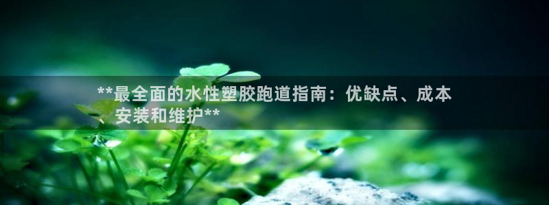 谈球吧是黑台子吗还是白台子：**最全面的水性塑胶跑道指南：优缺点、成本
、安装和维护**