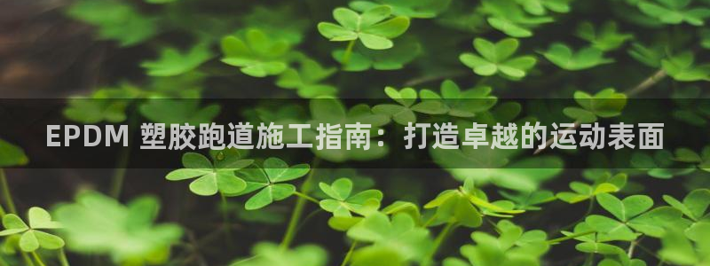 谈球吧体育app登陆不了：EPDM 塑胶跑道施工指南：打造卓越的运动表面