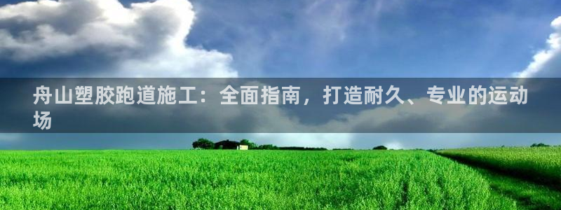 谈球吧官网app：舟山塑胶跑道施工：全面指南，打造耐